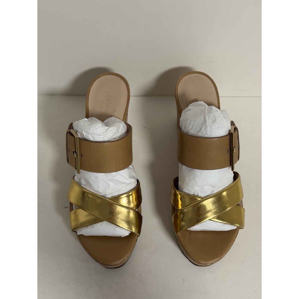 Kate Spade New York "Talula" cork wedge sandals, Women's Size 8M - Picture 4 of 9